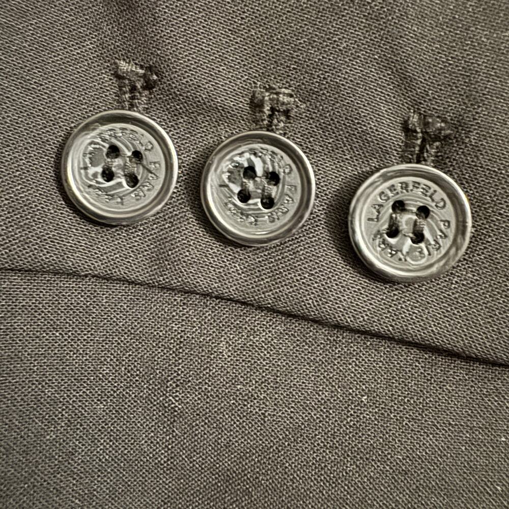 Karl Lagerfeld Black Blazer Elevated Basic Minima… - image 7